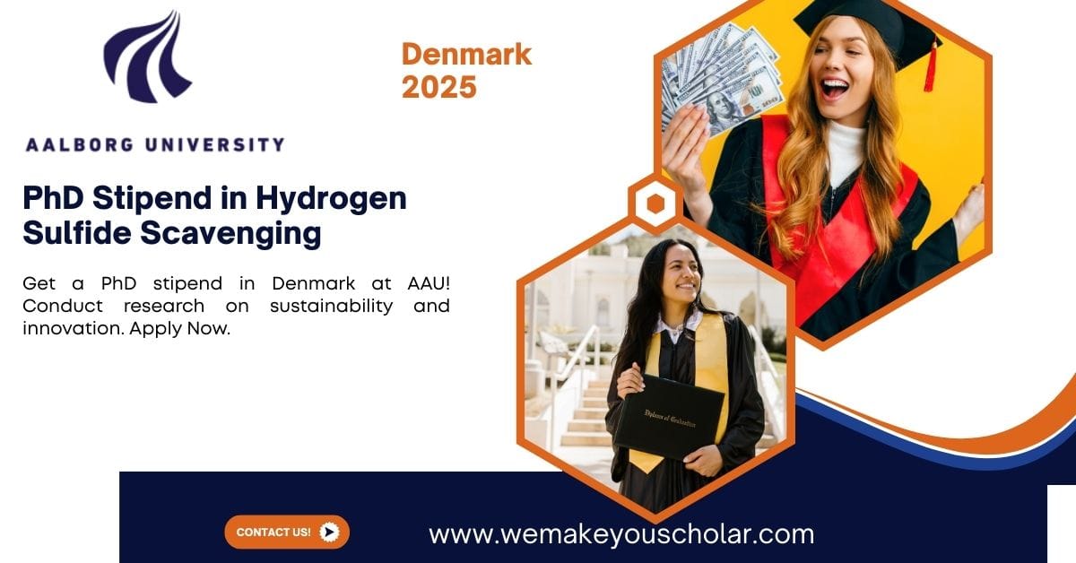 Lab researcher conducting hydrogen sulfide scavenging research at Aalborg University's Department of Chemistry and Bioscience.