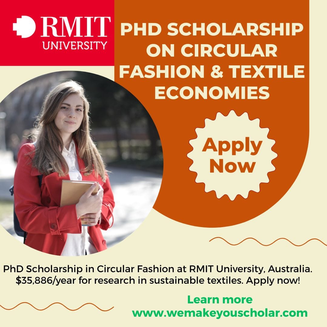 RMIT University PhD Scholarship in Circular Fashion – Sustainable Textile Research Opportunity