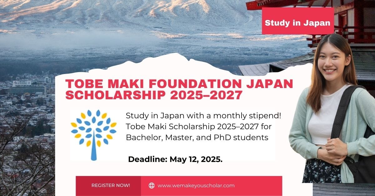 International students studying under the Tobe Maki Foundation Scholarship in Japan