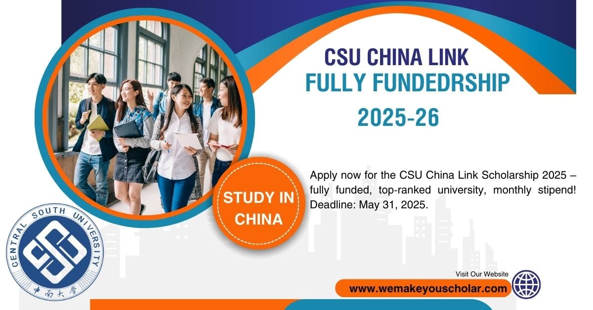 International students studying at Central South University campus under China Link Scholarship 2025 scheme