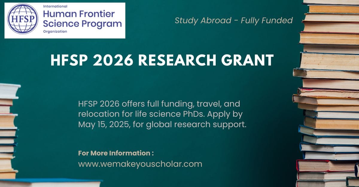 Researching scientist in an international laboratory, symbolizing HFSP 2026 fellowships.