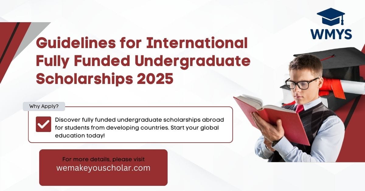 International student holding letter of scholarship acceptance in graduation cap.
