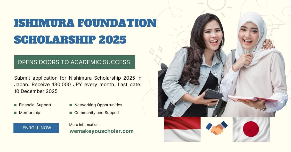 Indonesian student studying in Japan on Nishimura Scholarship.