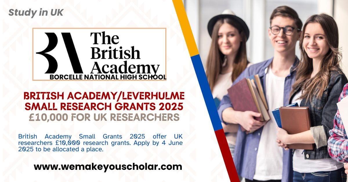British Academy/Leverhulme Small Research Grants 2025 – Postdoctoral researchers collaborating on research for academia in the UK