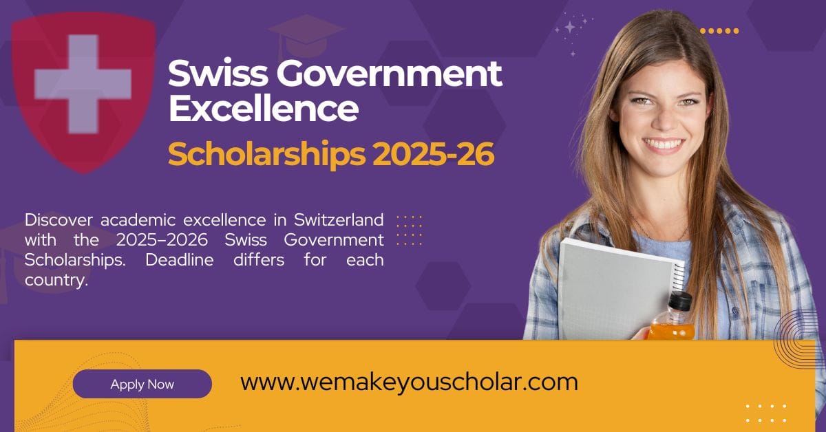 Global students pursuing education at a Swiss university under the Swiss Government Excellence Scholarship scheme.