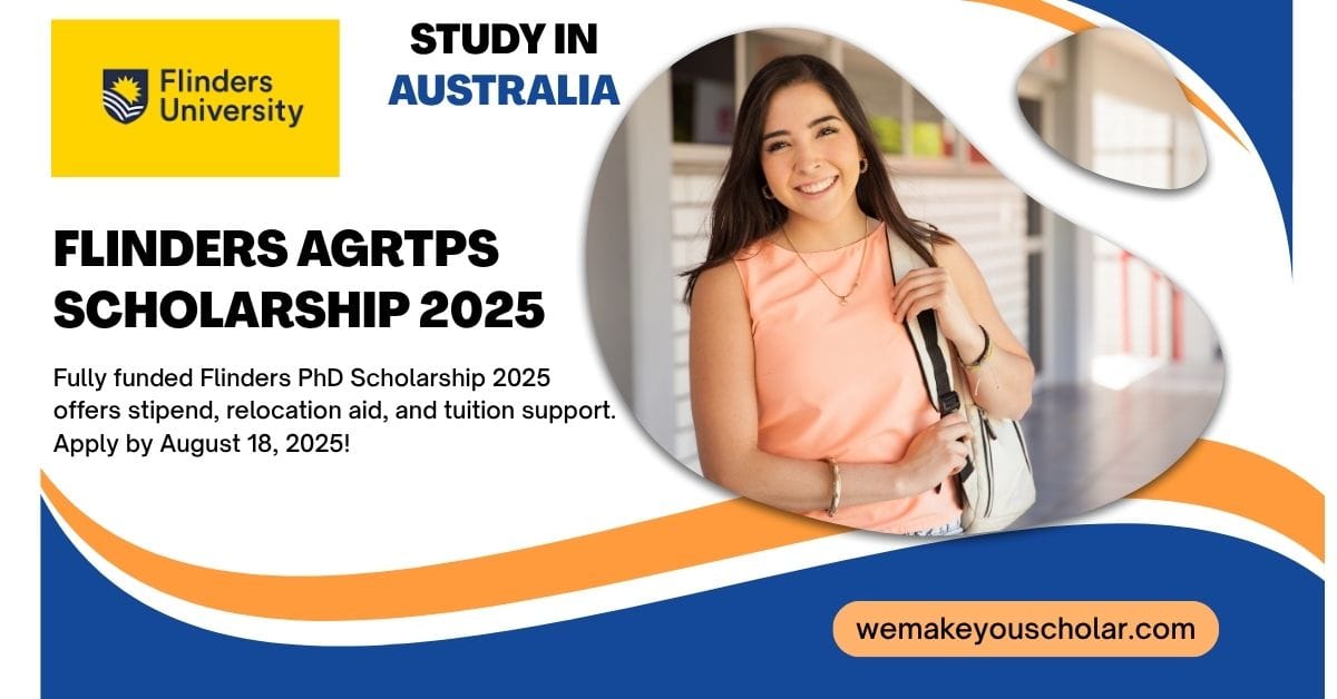 International students having discussion on research at Flinders University campus under AGRTPS PhD scholarship program 2025