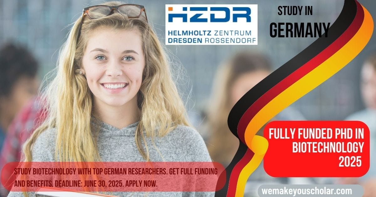 HZDR Germany Biotechnology PhD student in lab conducting siderophore bioproduction project for sustainable resources