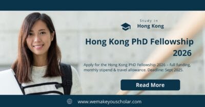PhD student securing Hong Kong PhD Fellowship 2026/2027 in a prestigious university with full funding and travel grant.