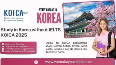 International students being awarded KOICA Scholarships in orientation in South Korea, 2025