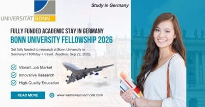 International researchers at University of Bonn during academic seminar, fellowship program 2026