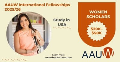 International women who receive AAUW fellowship awards