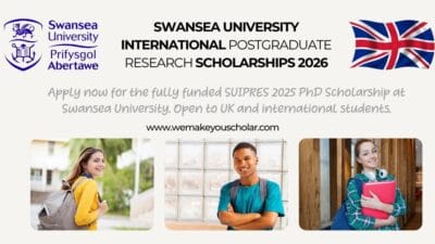 International PhD students at Swansea University discussing research