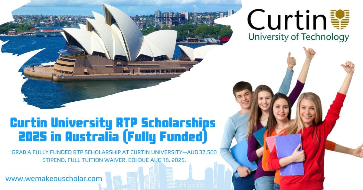 Curtin University research student in lab with RTP scholarship funding