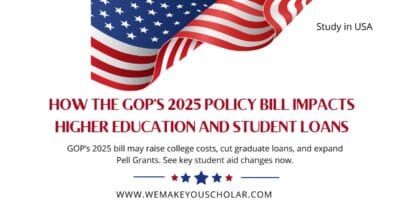 GOP education reform bill 2025 affects student loans, Pell Grants, and college funding.