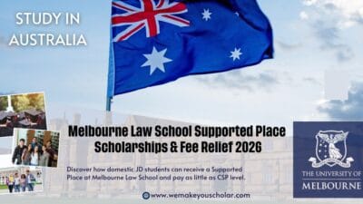 JD student awarded Melbourne Law School Supported Place scholarship to offset fees