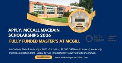 McCall MacBain Scholars cohort participating in leadership retreat in Montreal