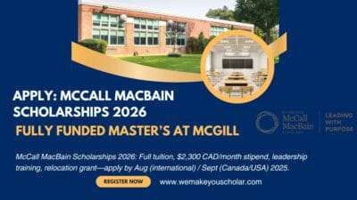 McCall MacBain Scholars cohort participating in leadership retreat in Montreal