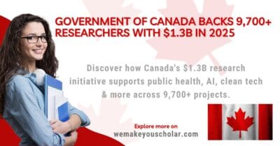 Government of Canada’s new $1.3B research funding supports over 9,700 researchers nationwide