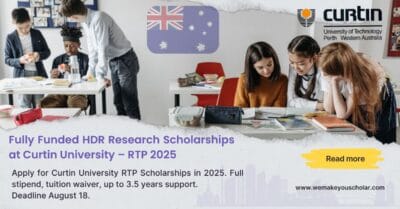 International PhD candidate working on research with Curtin RTP scholarship