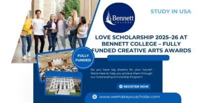 Arts student receiving About Love Scholarship at Bennett College for 2025–26 sponsored by Beyoncé, JAY‑Z & Tiffany Co
