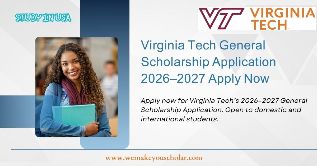 Virginia Tech campus – scholarship opportunities 2026–2027