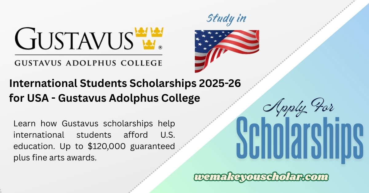 International students at Gustavus Adolphus College receiving scholarships
