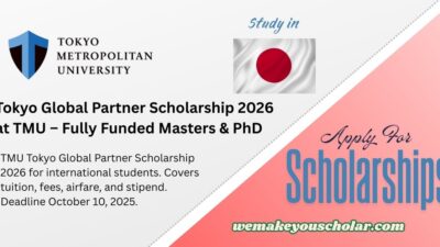International students at Tokyo Metropolitan University under the Global Partner Scholarship.