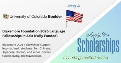 Blakemore Foundation 2026 Language Fellowships in Asia