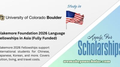 Blakemore Foundation 2026 Language Fellowships in Asia