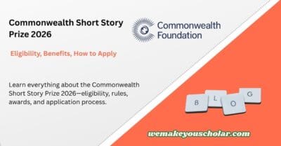 Writer drafting a short story for the Commonwealth Short Story Prize 2026.