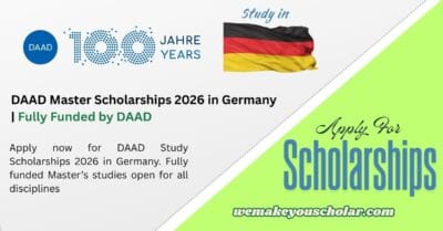 DAAD Study Scholarships 2026 – Fully Funded Master Studies in Germany