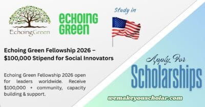 Echoing Green Fellowship 2026 Social Innovators