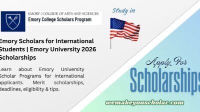 Emory University campus with scholars program