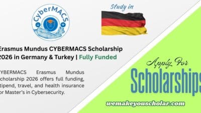 Erasmus Mundus CYBERMACS Scholarship 2026 – Fully Funded Cybersecurity Master’s