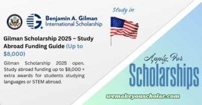 Gilman Scholarship 2025 – Students overseas studying abroad