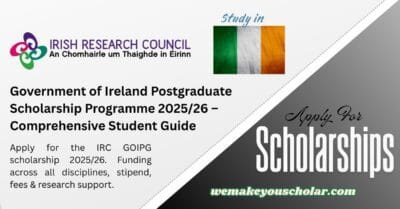 University campus in Ireland - GOIPG Scholarship