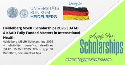 Heidelberg University Master of Science in International Health scholarships 2026