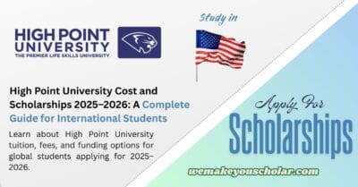 High Point University cost campus aerial view in North Carolina