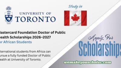 Doctor of Public Health scholarship 2026–2027