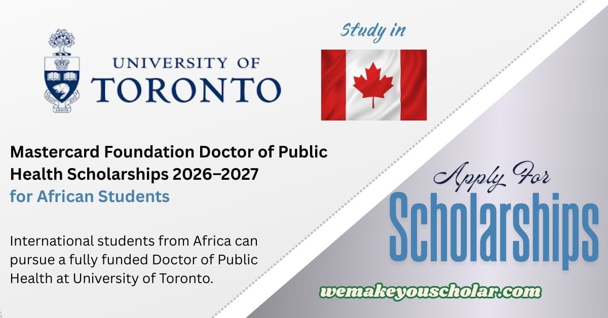 Doctor of Public Health scholarship 2026–2027