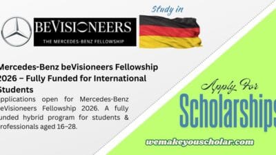Mercedes-Benz beVisioneers Fellowship 2026 Fully Funded Program
