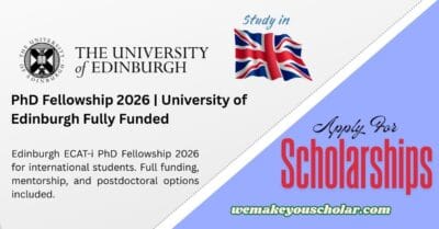 ECAT-i PhD Fellowship 2026 at University of Edinburgh