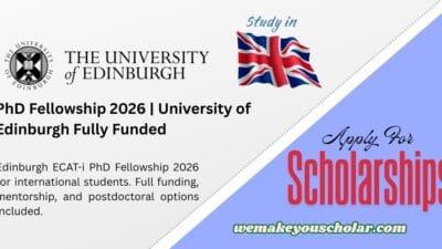 ECAT-i PhD Fellowship 2026 at University of Edinburgh