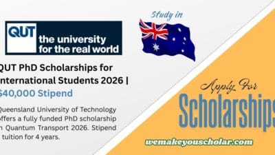 QUT PhD Scholarship 2026 for International Students in Australia