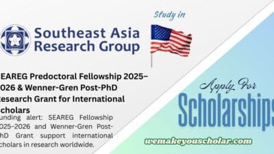 SEAREG Fellowship 2025 and Wenner-Gren Post-PhD Research Grant for International Scholars