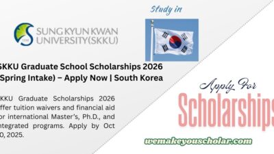 Sungkyunkwan University SKKU Graduate School Scholarships 2026 Campus View
