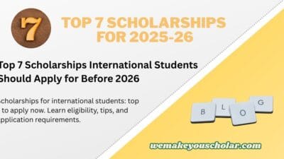 International students exploring scholarship options