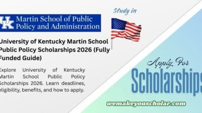 University of Kentucky Martin School Scholarships 2026