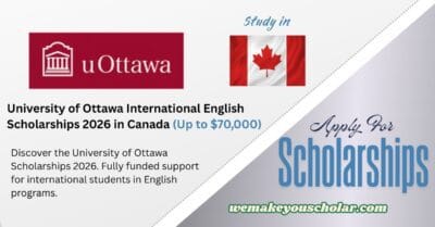 University of Ottawa International English Scholarships 2026
