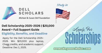 Dell Scholarship student using a laptop provided by the program